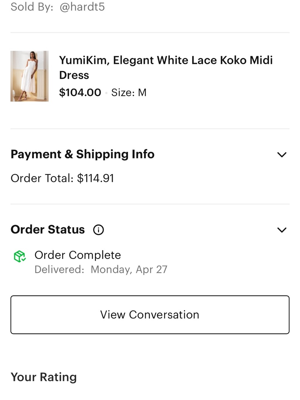 Yumi Kim White Strapless Lace Koko Midi Dress - Picture 3 of 3